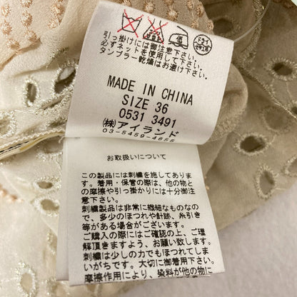 ダイアグラム 刺繍シルクブラウス