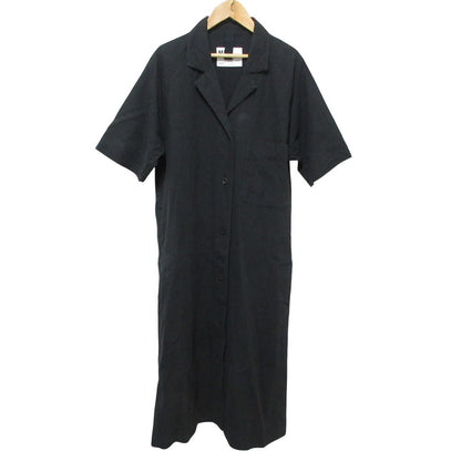 エムエイチエル LINEN COTTON PLAINWEAVE ロングシャツワンピース
