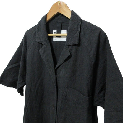 エムエイチエル LINEN COTTON PLAINWEAVE ロングシャツワンピース