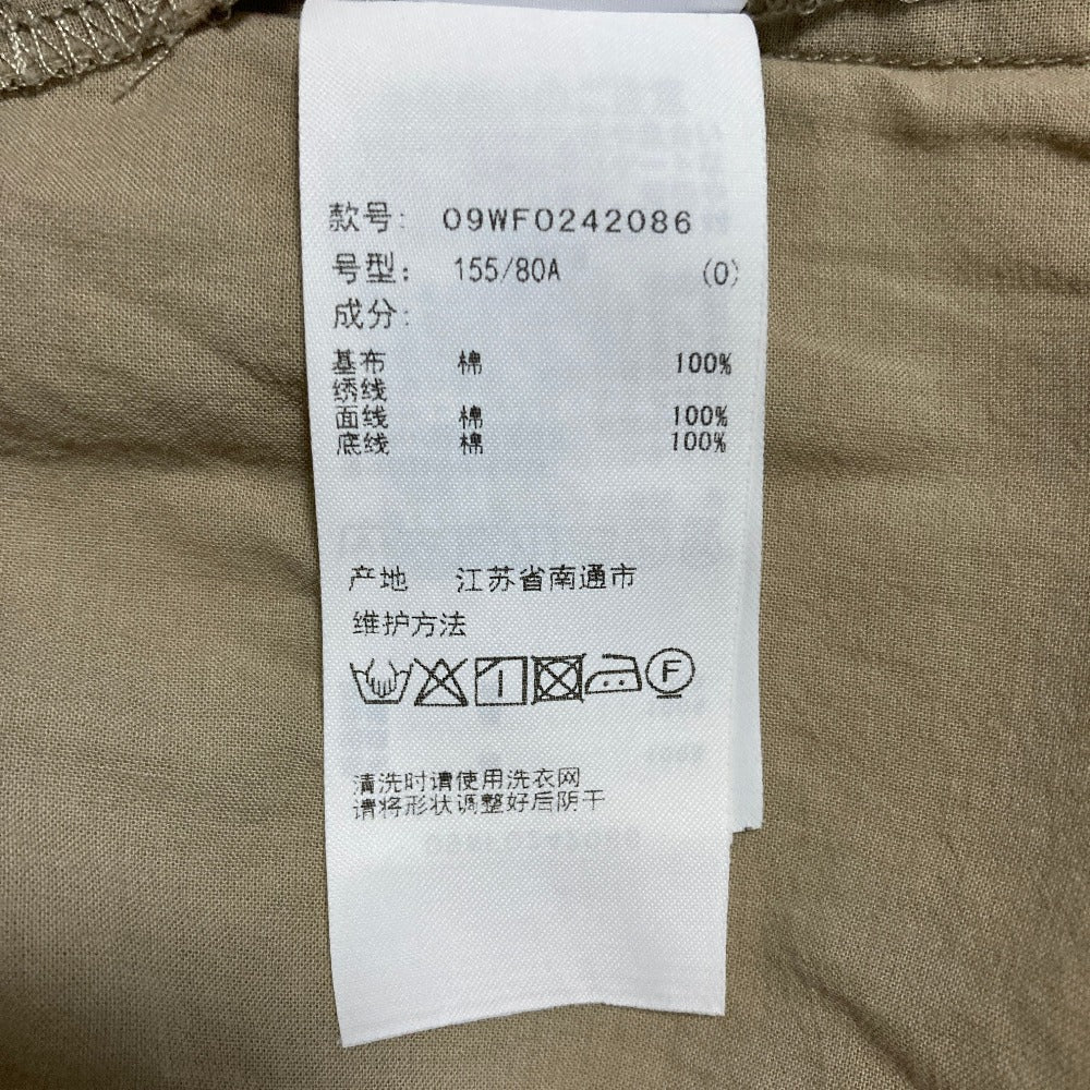 ミラオーウェン コットンレースフリルスリーブワンピース