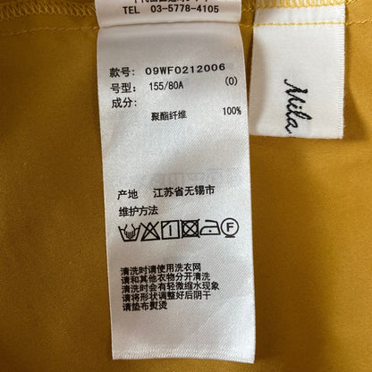 ミラオーウェン 袖ボリュームタックワンピース