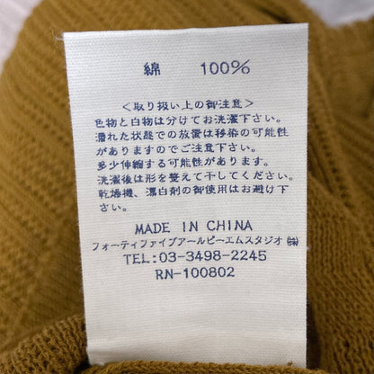 フォーティファイブアール コットンニットノースリーブカットソー