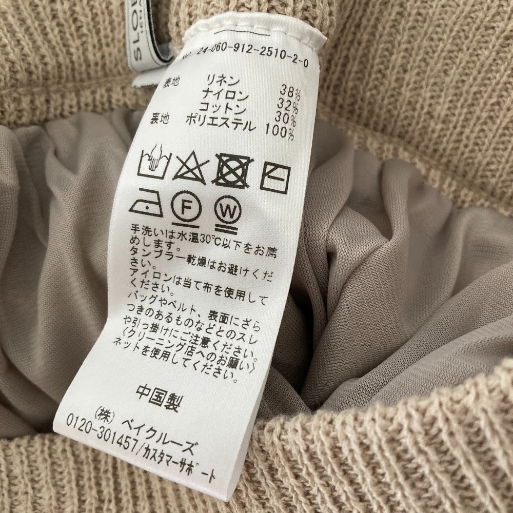 スローブイエナ リネンコットンニットスカート