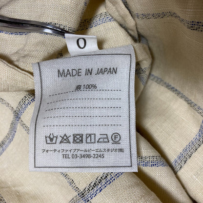 フォーティファイブアール リネンチェックワンピース