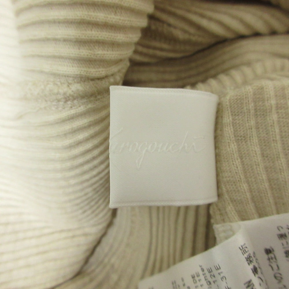マメクロゴウチ Crew Neck Open Back Ribbed Jersey ワンピース