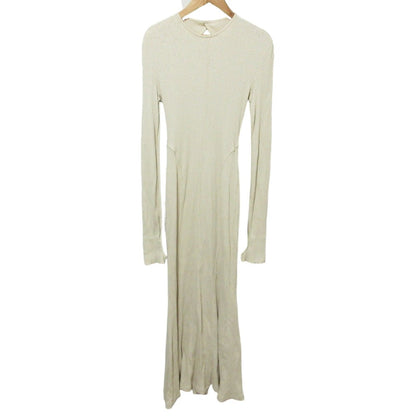 マメクロゴウチ Crew Neck Open Back Ribbed Jersey ワンピース