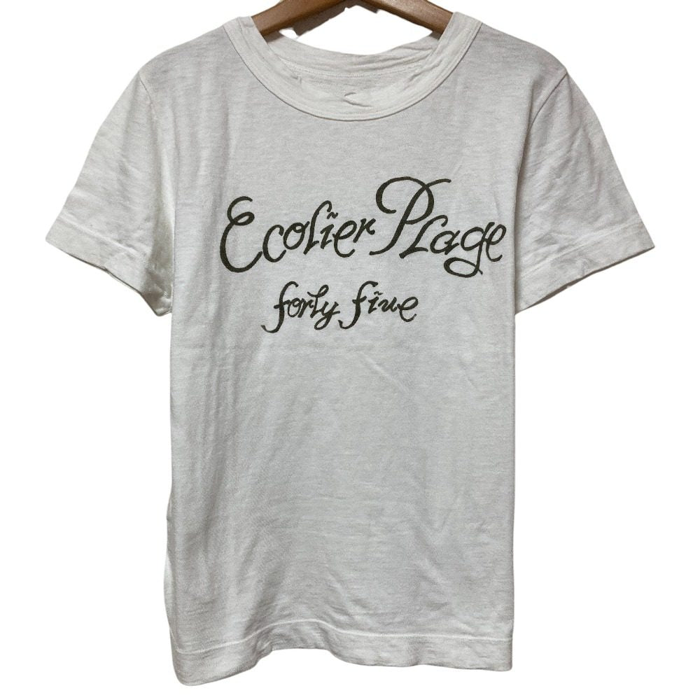 フォーティファイブアール メッセージプリントTシャツ