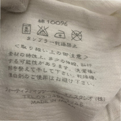 フォーティファイブアール メッセージプリントTシャツ