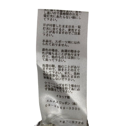 エルメス コットンニット半袖ポロシャツ
