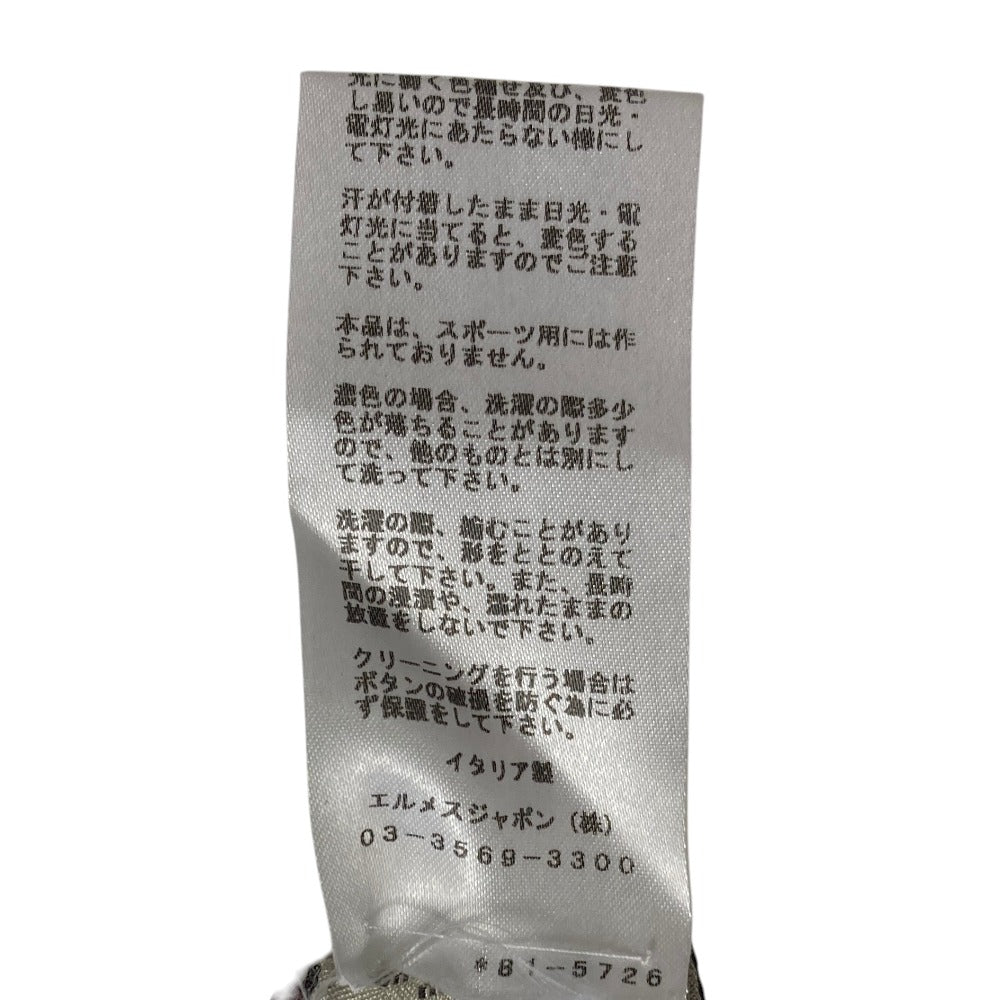 エルメス コットンニット半袖ポロシャツ