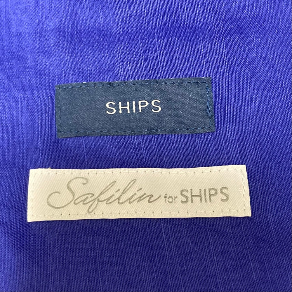 シップス サフィランリネン長袖シャツ