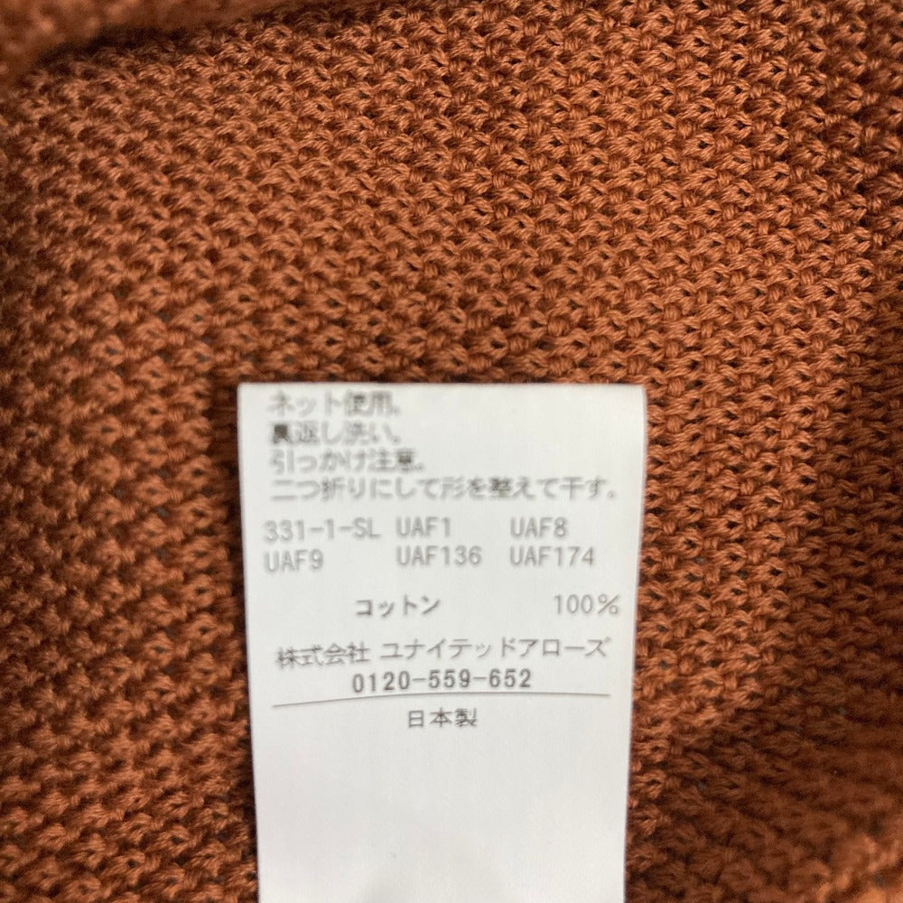 ユナイテッドアローズ コットンバーズアイクルーネックニット