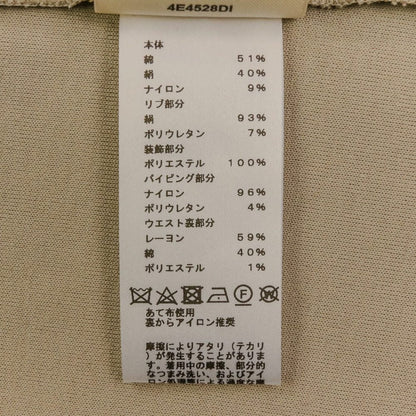 エルメス ダブルシルクジャージー コットンドローストリングドレス
