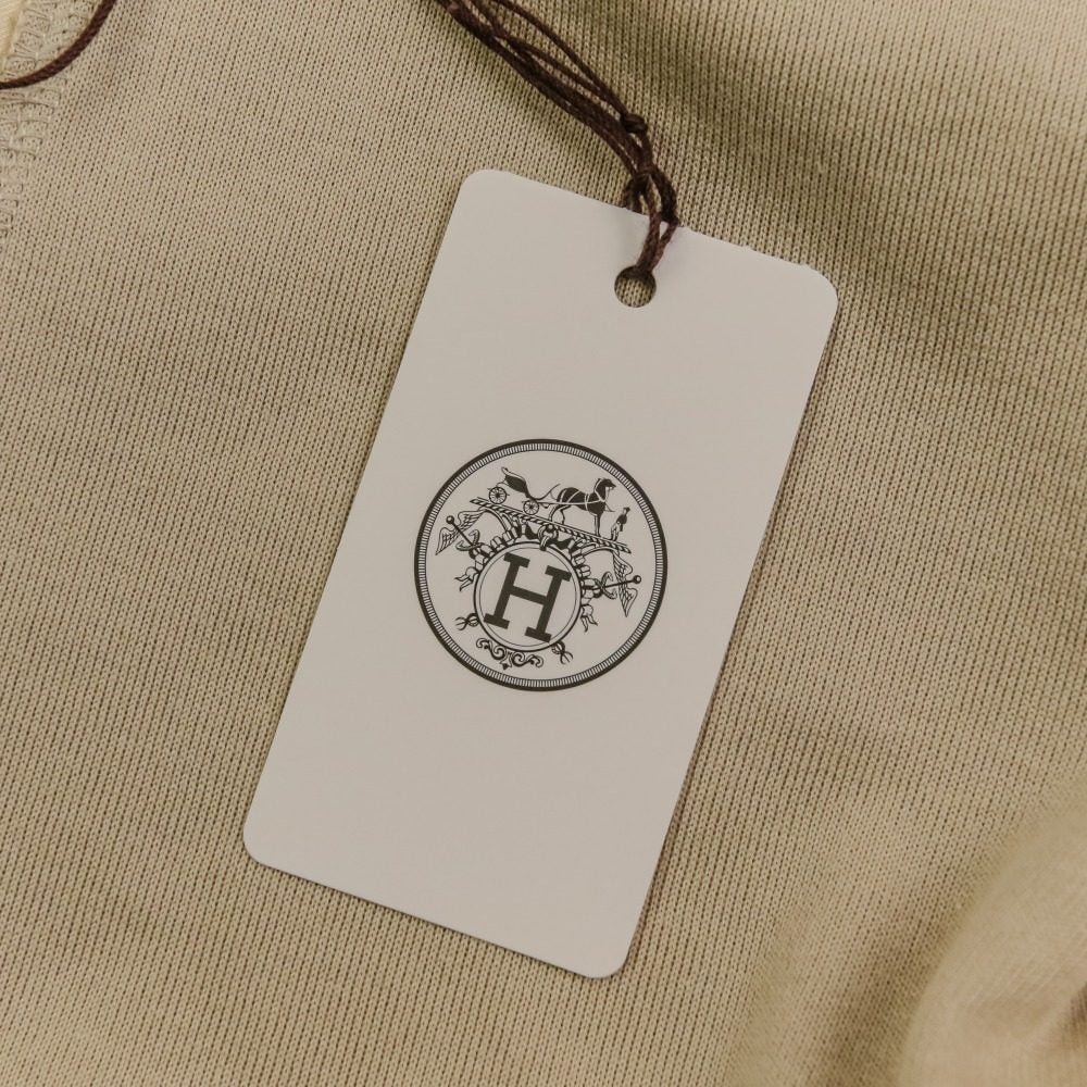 エルメス ダブルシルクジャージー コットンドローストリングドレス