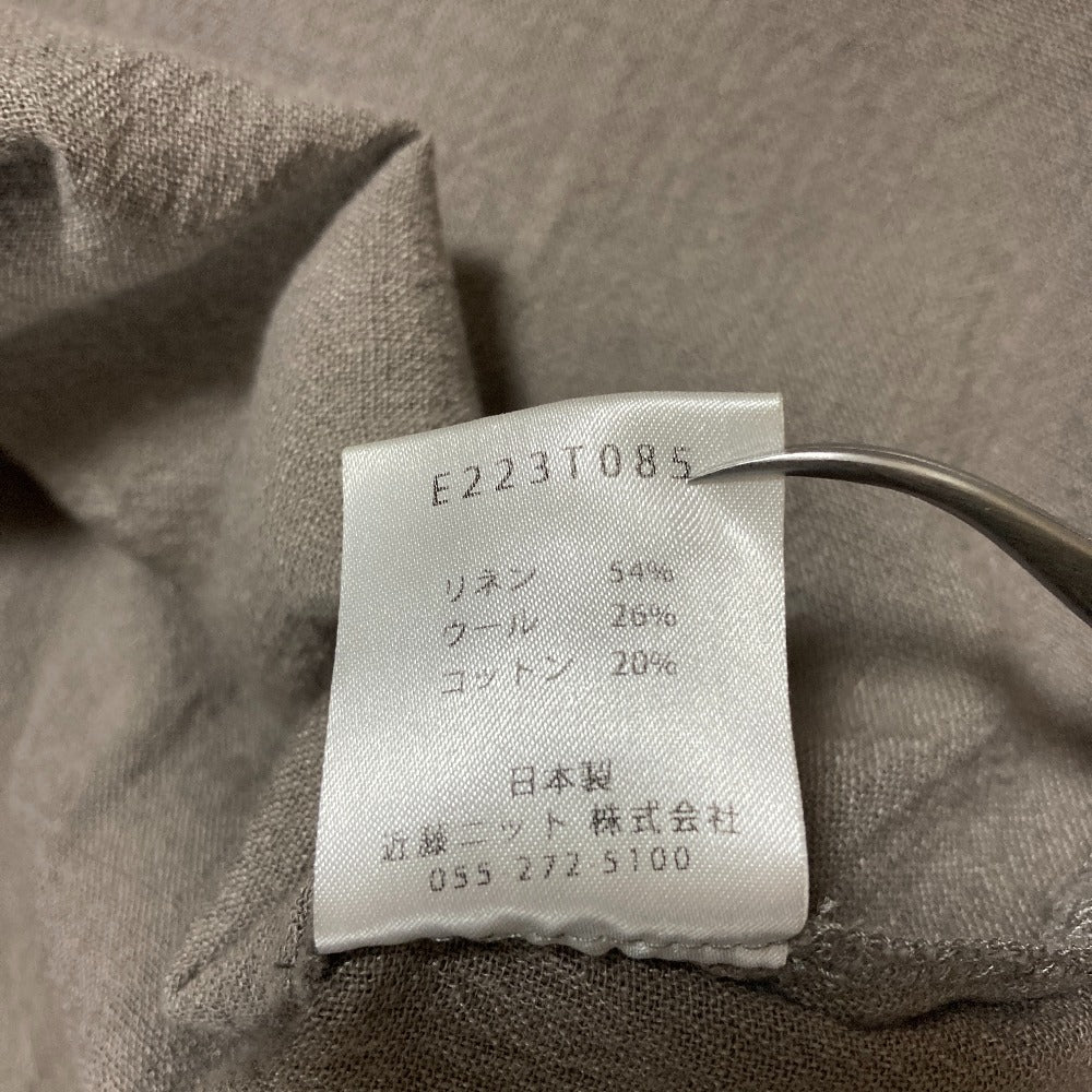 エヴァムエヴァ リネンオーバーサイズボートネックカットソー