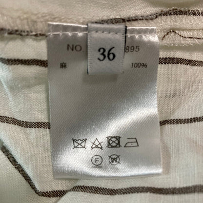 エブール リネンストライプブラウス