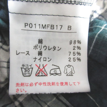 ピンクハウス レースチェックチュニックブラウス