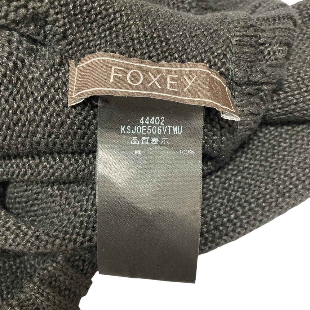 フォクシー Loren リネンニットカーディガン