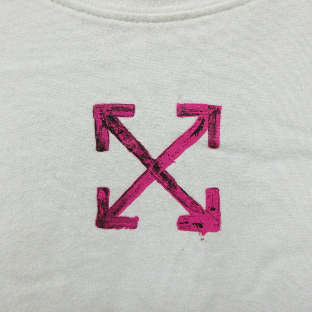 オフホワイト アローロゴプリント半袖Tシャツ