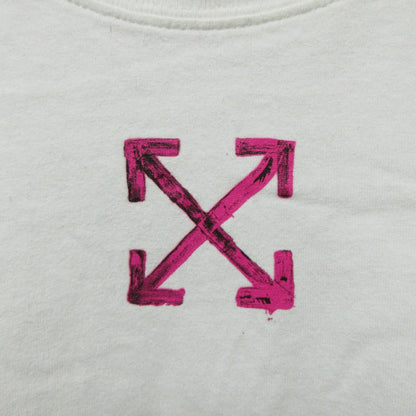 オフホワイト アローロゴプリント半袖Tシャツ
