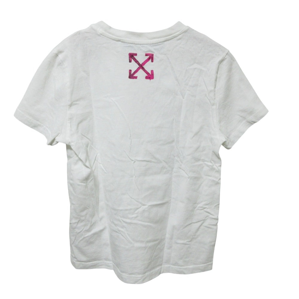 オフホワイト アローロゴプリント半袖Tシャツ