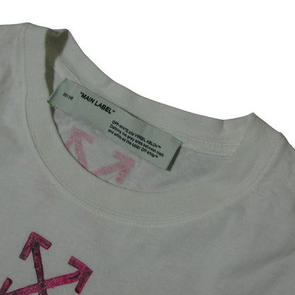 オフホワイト アローロゴプリント半袖Tシャツ