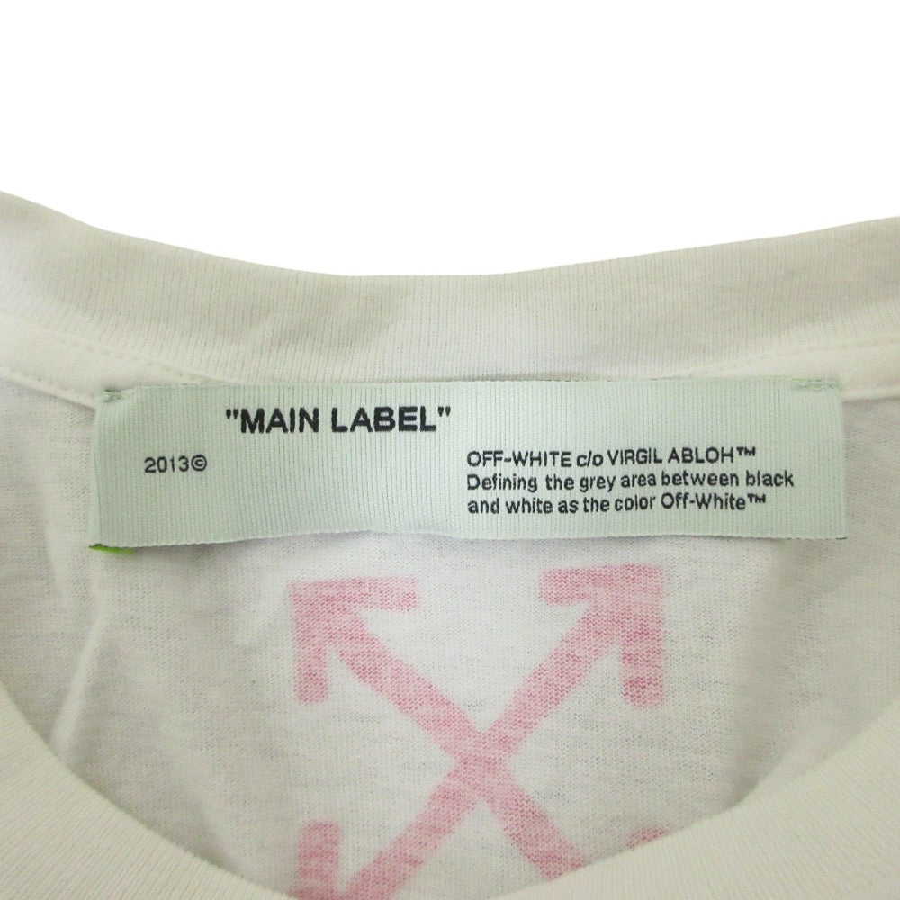 オフホワイト アローロゴプリント半袖Tシャツ