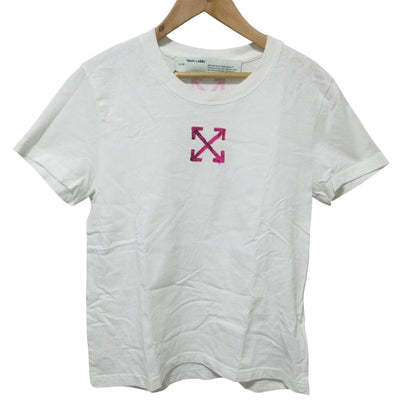 オフホワイト アローロゴプリント半袖Tシャツ