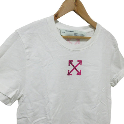 オフホワイト アローロゴプリント半袖Tシャツ