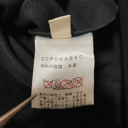セリーヌ カウレザー切替レザーブラウス