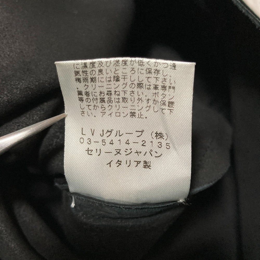セリーヌ カウレザー切替レザーブラウス