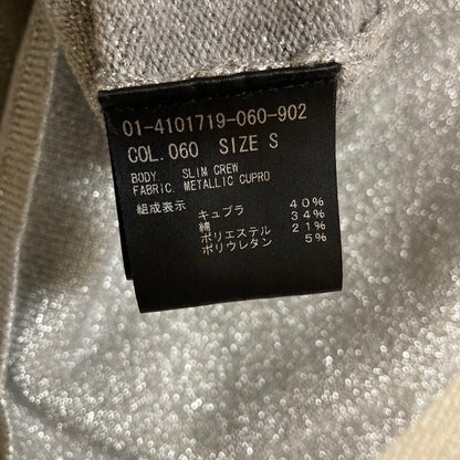 セオリー METALLIC CUPRO 半袖ニットトップス