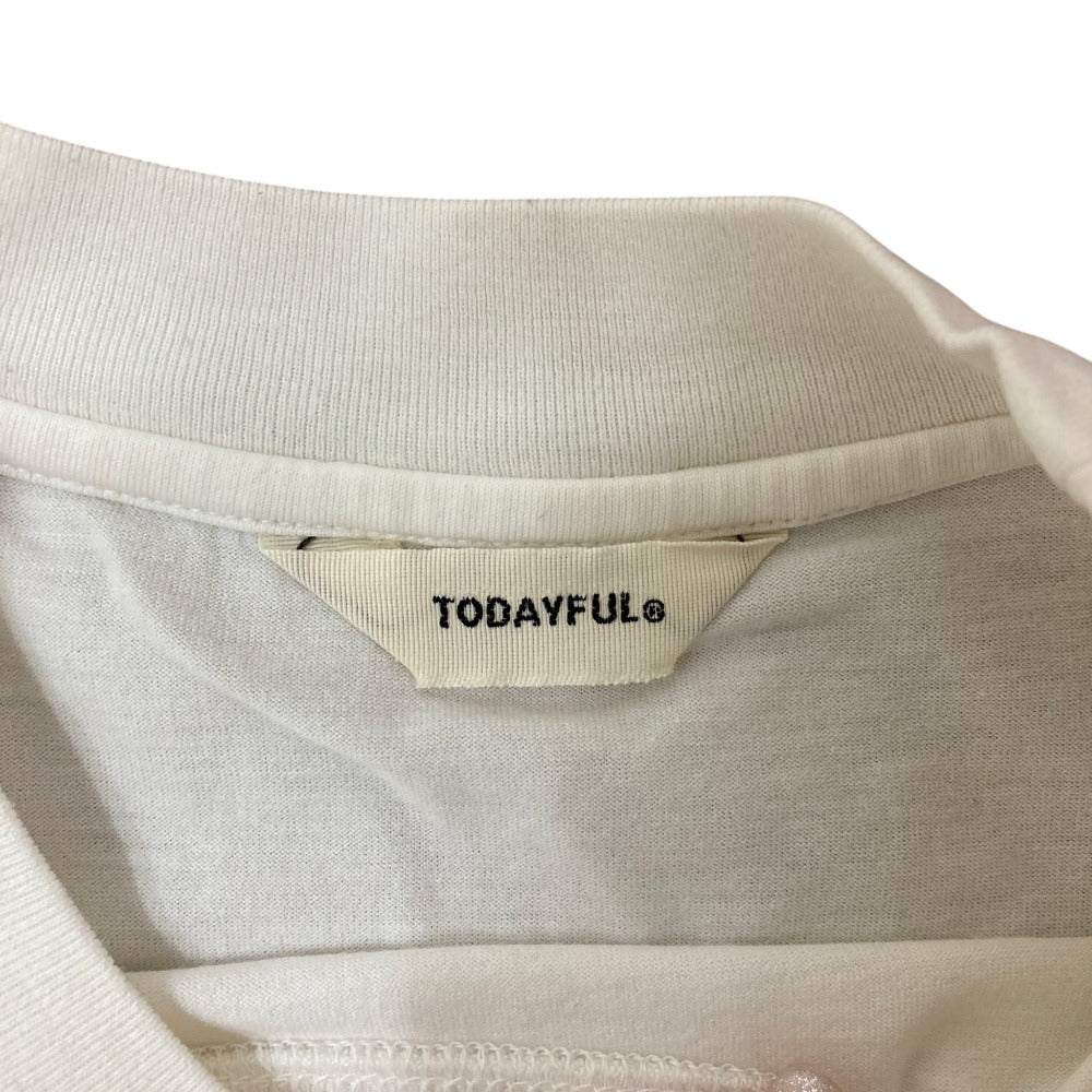 トゥデイフル Cotton SilkハーフスリーブTシャツ
