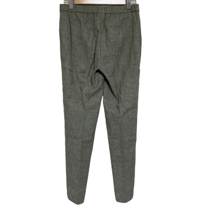 セオリー SHARKSKIN CRUNCH TREECA PULL ON GZ リネンテーパードパンツ