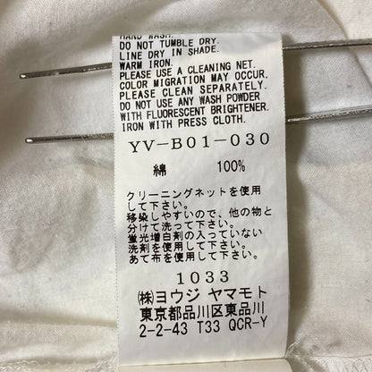 ヨウジヤマモト クロップドワイドスリーブブラウス