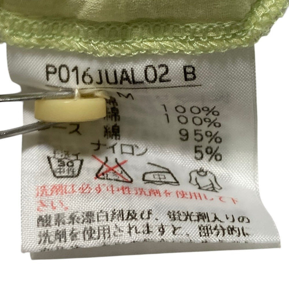 ピンクハウス プリーツクロップド七分袖ブラウス
