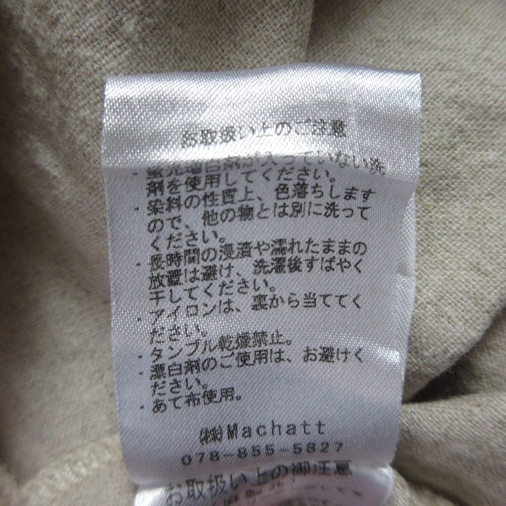 マチャット リネンコットンロングワンピース
