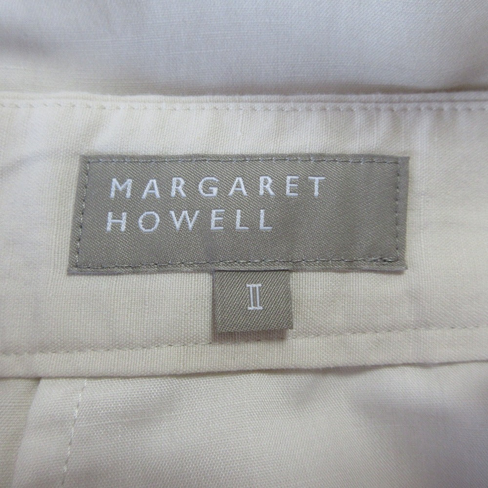 マーガレットハウエル PLAIN WEAVE COTTON LINEN スカート