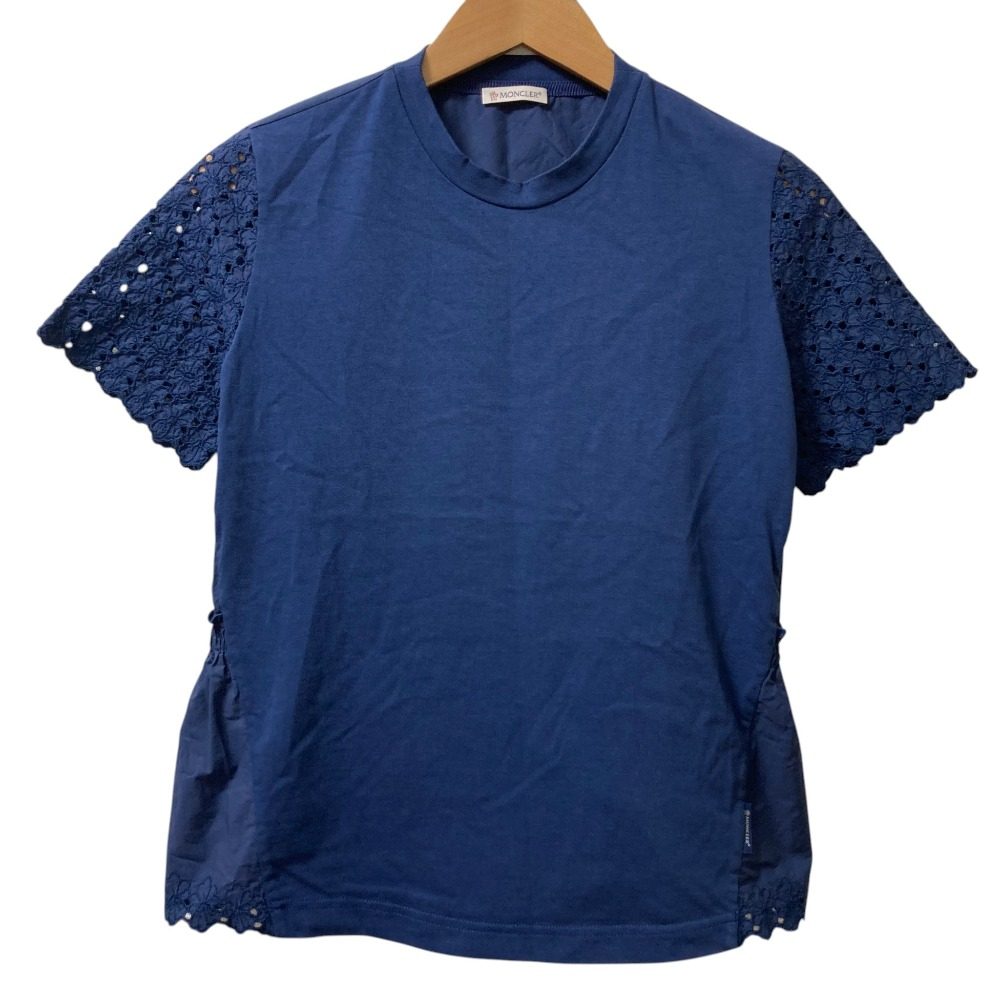 モンクレール MAGLIA GIRLOCOLLO レースVネックトップス