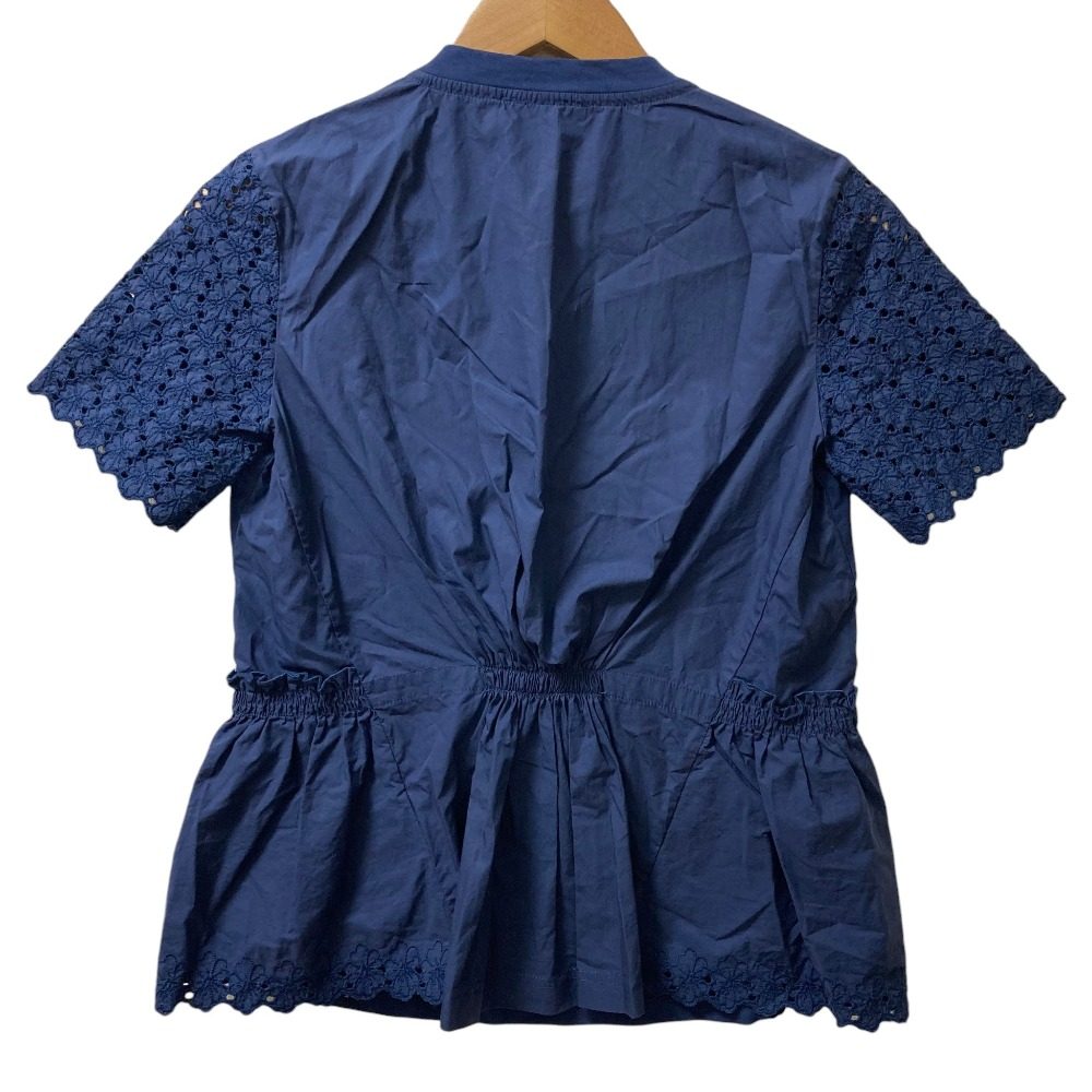 モンクレール MAGLIA GIRLOCOLLO レースVネックトップス