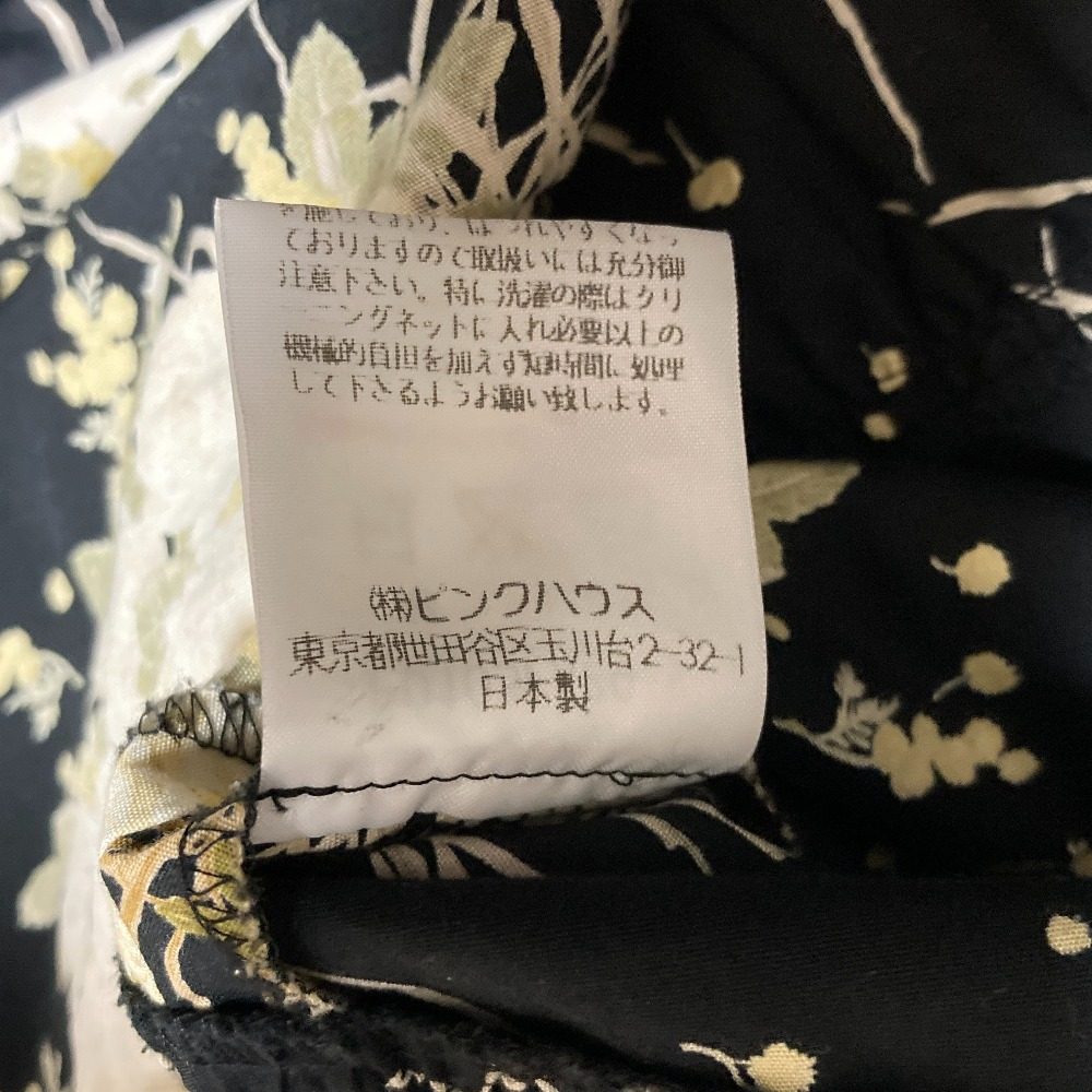 ピンクハウス フラワープリントプリーツワンピース