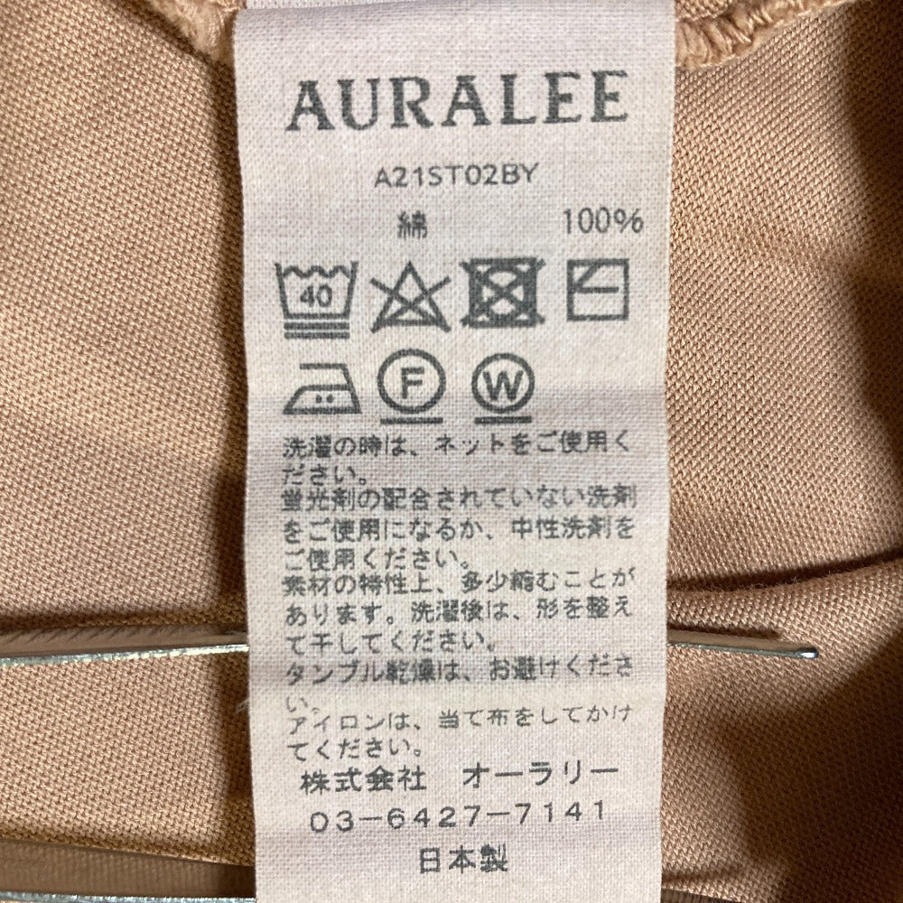 オーラリー SUPER FINE COTTON SALT SHRINK PIQUE Tシャツ