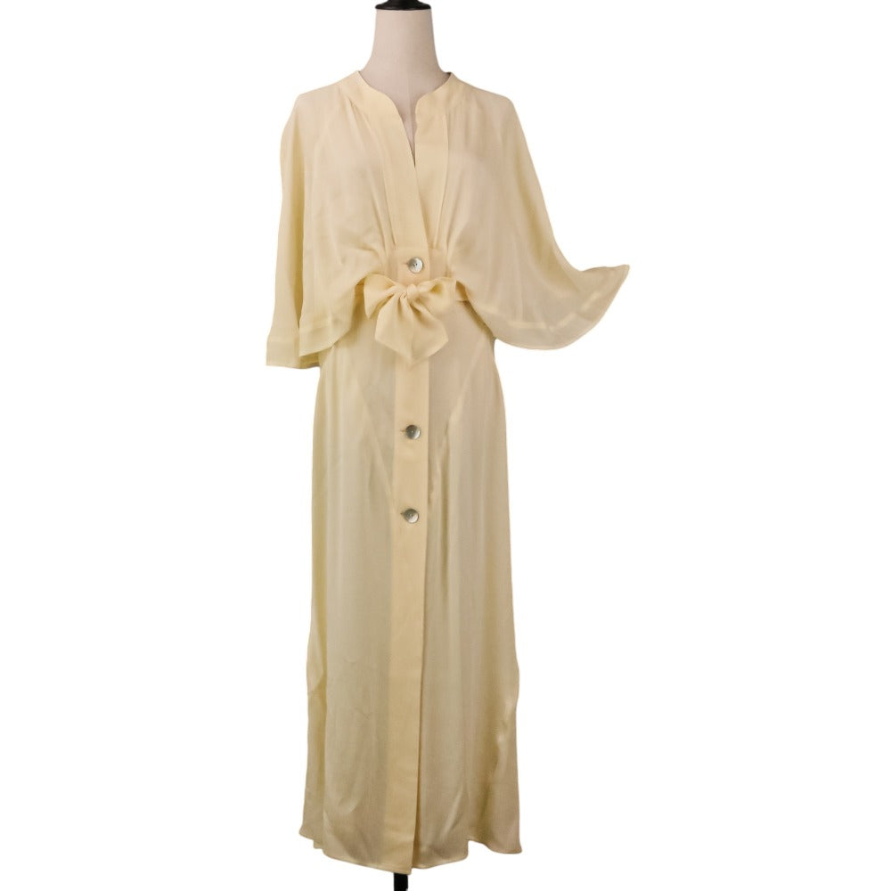 フォトコピュー HALVARI CAPE-SLEEVE SHIRT DRESS シルクワンピース