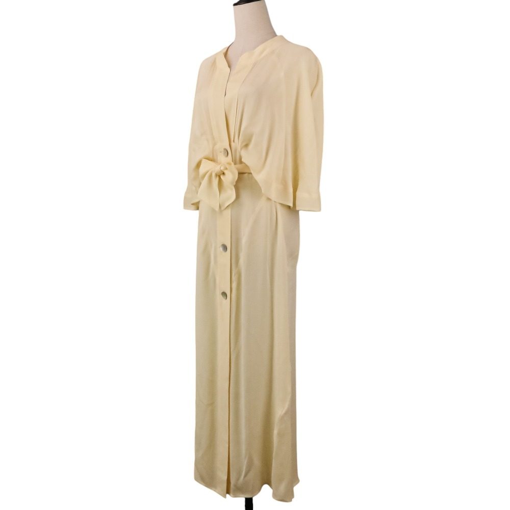 フォトコピュー HALVARI CAPE-SLEEVE SHIRT DRESS シルクワンピース