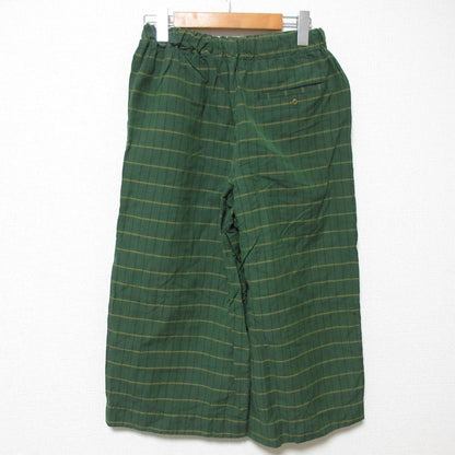 パラスパレス リネンブレンドクロップドワイドパンツ