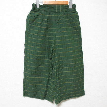 パラスパレス リネンブレンドクロップドワイドパンツ