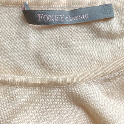 フォクシークラシック カシミヤシルク半袖ニット