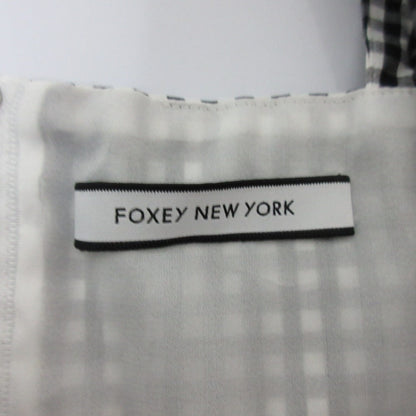 フォクシーニューヨーク EMPIRE CHECK ノースリーブブラウス