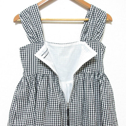 フォクシーニューヨーク EMPIRE CHECK ノースリーブブラウス