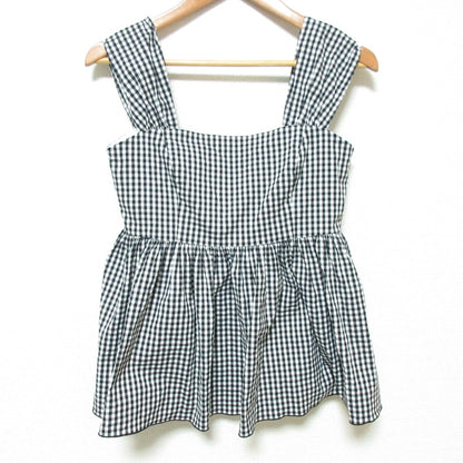 フォクシーニューヨーク EMPIRE CHECK ノースリーブブラウス